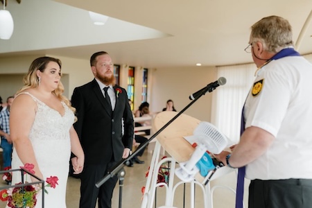 Wedding ceremony by Dr. Gerrit Rademeyer in Oyster Bay (Oesterbaai)