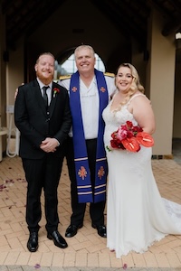 Wedding ceremony by Dr. Gerrit Rademeyer in Oyster Bay (Oesterbaai)