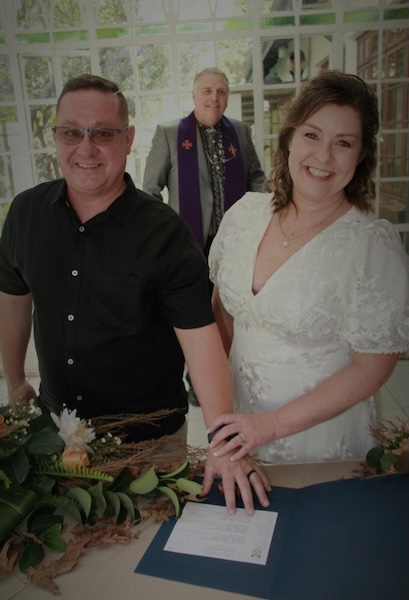 Wedding ceremony by Dr. Gerrit Rademeyer in Oyster Bay (Oesterbaai)