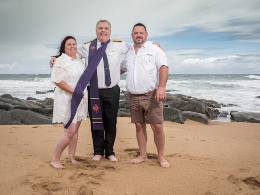 Wedding ceremony by Dr. Gerrit Rademeyer in Oyster Bay (Oesterbaai)