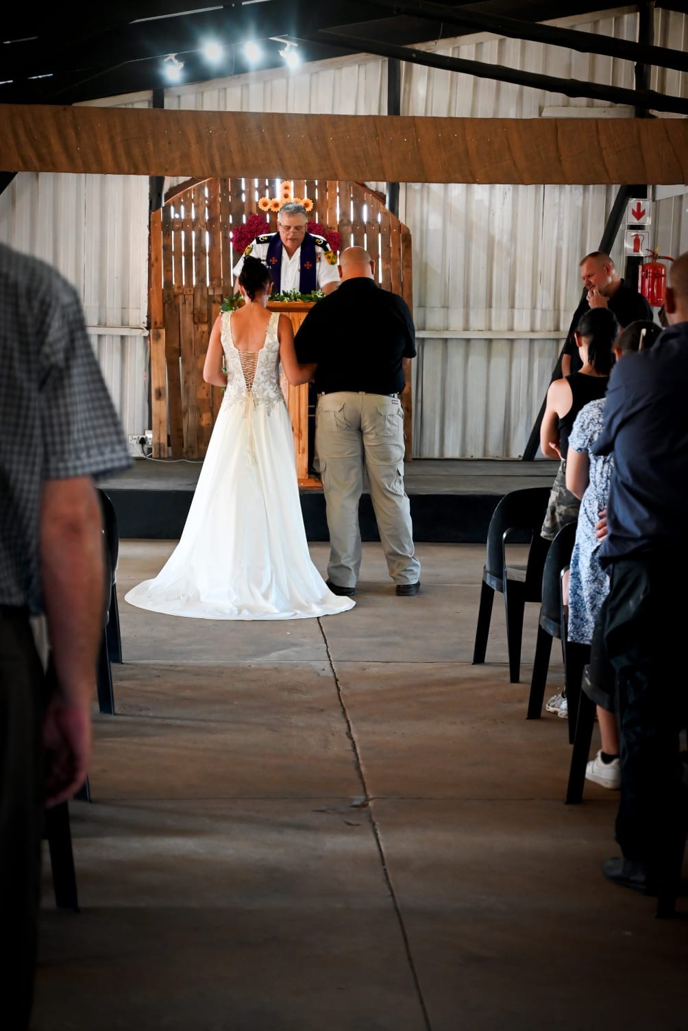 Wedding ceremony by Dr. Gerrit Rademeyer in Oyster Bay (Oesterbaai)